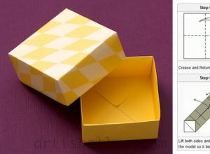 Как сделать коробочку из бумаги своими руками с крышкой поэтапно?